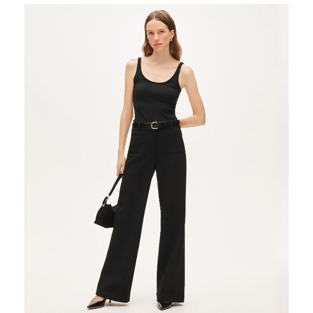 J.Crew Petite Carolina Pant in Four Season Stretch Black CP152 Size 4P NWT